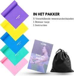 U Fit One 5 Delige Long Resistance Band Set - 1.5m Weerstandsband - Elastieken - Elastiek Thera Stretch Band - Yogaband - Pilatesband 11 U Fit One 5 Delige Long Resistance Band Set - 1.5m Weerstandsband - Elastieken - Elastiek Thera Stretch Band - Yogaband - Pilatesband -Fitnessapparatuur Serie Winkel 1179x1200 2