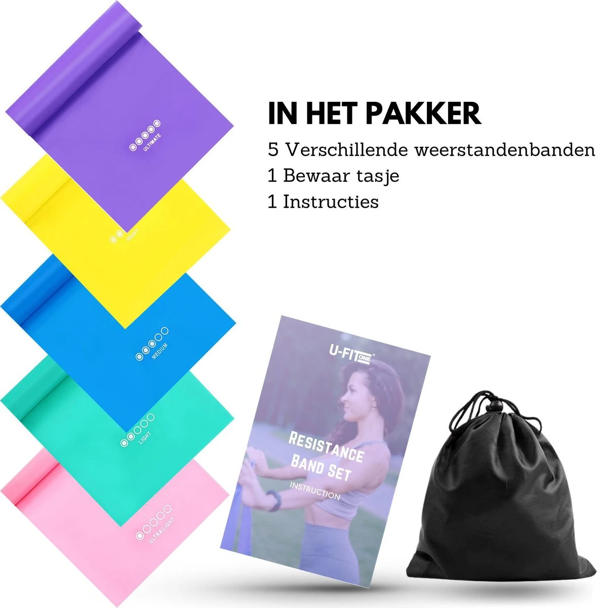 U Fit One 5 Delige Long Resistance Band Set - 1.5m Weerstandsband - Elastieken - Elastiek Thera Stretch Band - Yogaband - Pilatesband U Fit One 5 Delige Long Resistance Band Set - 1.5m Weerstandsband - Elastieken - Elastiek Thera Stretch Band - Yogaband - Pilatesband -Fitnessapparatuur Serie Winkel 1179x1200 2