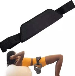 Merkloos Hip Thrust Belt Glute Bridge Pad Dumbbells Butt Workout(Leather Black) -Fitnessapparatuur Serie Winkel 1182x1200 1
