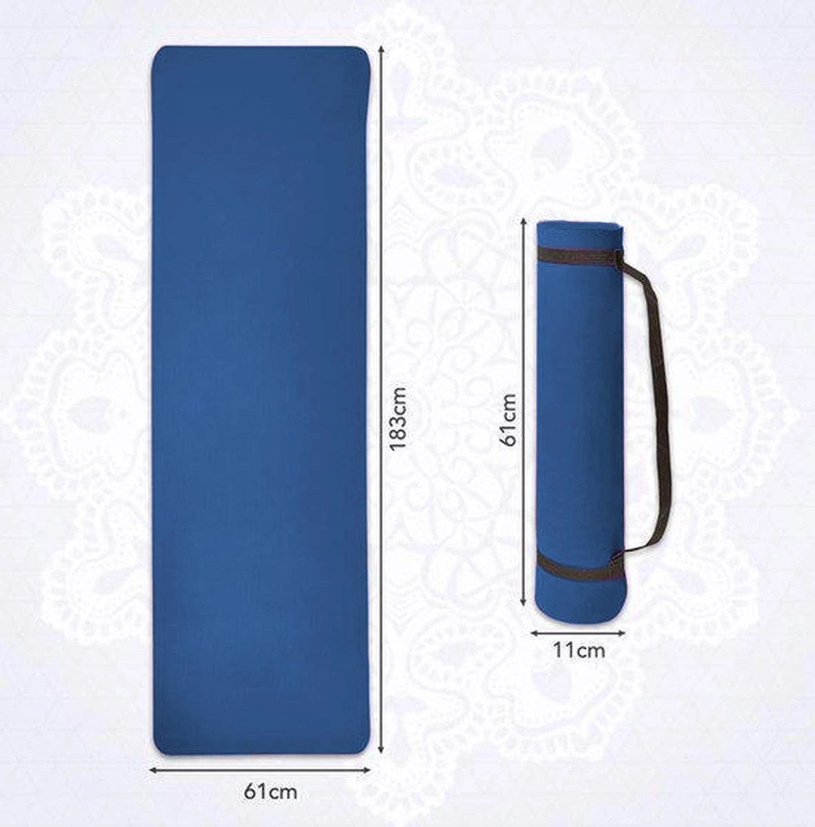 Eco Yoga Mat - Inclusief Draagriem - Fitness Mat Anti Slip - Extra Dik (6 mm) - 183 x 61 x 0,6 cm - Donker Blauw - Diverse kleuren - Hoge korting Eco Yoga Mat - Inclusief Draagriem - Fitness Mat Anti Slip - Extra Dik (6 Mm) - 183 X 61 X 0,6 Cm - Donker Blauw - Diverse Kleuren - Hoge Korting -Fitnessapparatuur Serie Winkel 1182x1200 8
