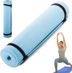 Verk Group - Yogamat - Sportmat - Fitnessmat - Blauw - Gemaakt Van Hoogwaardige Materialen
