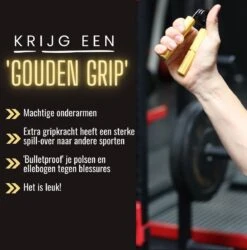 Gouden Grip Handknijper Level 3 (68kg) + GRATIS Griptraining E-book - Handtrainer - Handgripper - Handknijper Fitness - Knijphalter - Onderarm Trainer - Heavy Grip - Buigveer -Fitnessapparatuur Serie Winkel 1184x1200 13