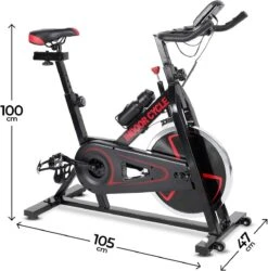 Trend24 Hometrainer - Hometrainer Fiets - Spinningfiets - Spinning - Max 120 KG - Zwart -Fitnessapparatuur Serie Winkel 1187x1200 3
