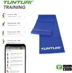 Tunturi Weerstandsband - Zware Weerstand - Fitness Elastiek - Blauw - Incl. Gratis Fitness App -Fitnessapparatuur Serie Winkel 1188x1200 23