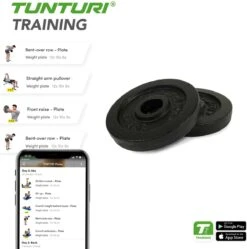 Tunturi Halterschijven - Halter Gewichten - 2 X 1,25 Kg - Ø 30 Mm - Gietijzer - Incl. Gratis Fitness App 4 Tunturi Halterschijven - Halter Gewichten - 2 X 1,25 Kg - Ø 30 Mm - Gietijzer - Incl. Gratis Fitness App -Fitnessapparatuur Serie Winkel 1188x1200 38