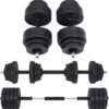 Songmics Dumbells - Halterset - Gewichten - Dumbells Set - Halters Verstelbaar - Met Verbindingsbuis - Set Van 30 Kg - Geel - Zwart -Fitnessapparatuur Serie Winkel 1188x1200 47