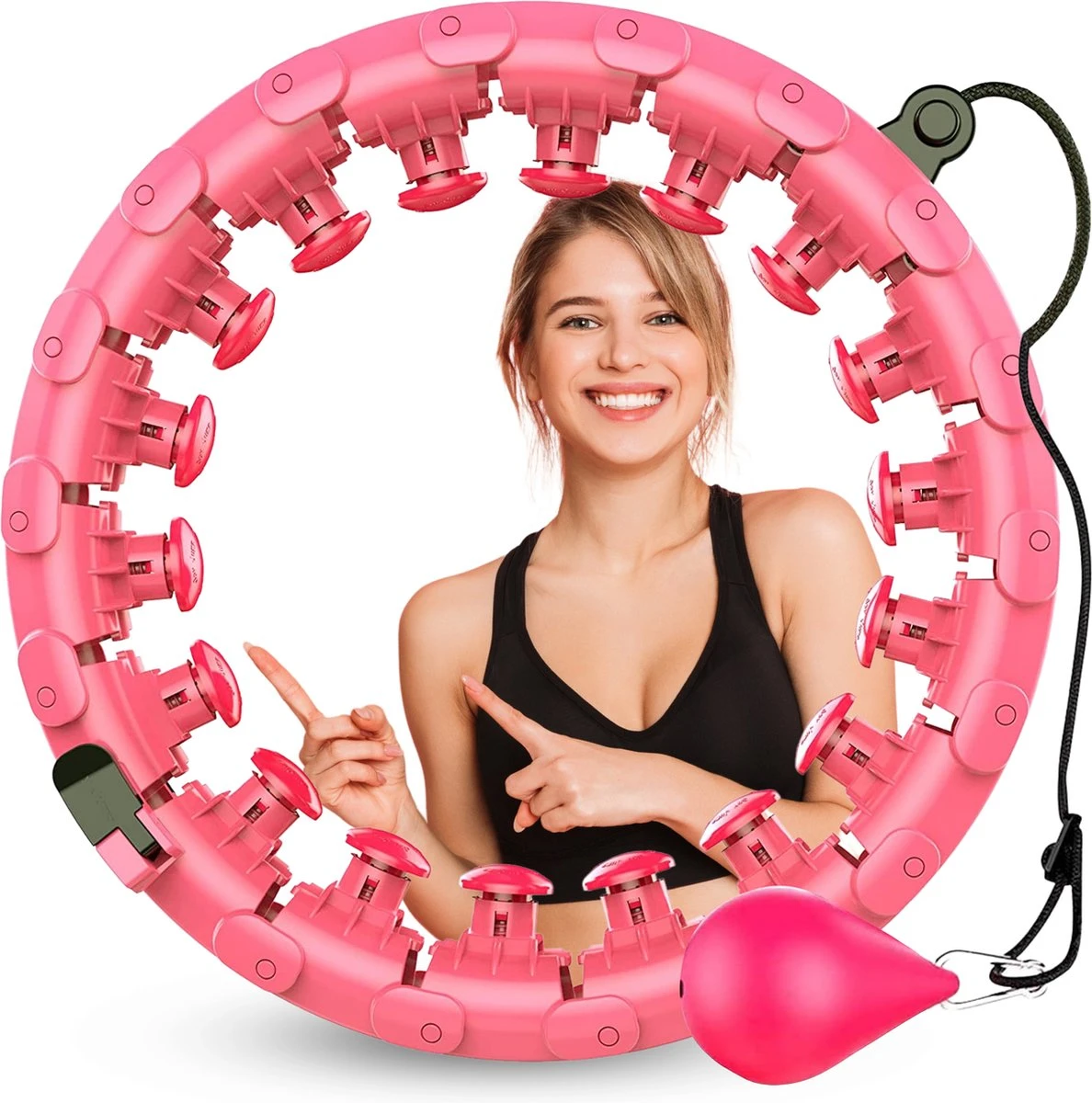 FAVE verstelbare hoelahoep met gewicht – Hula hoep fitness – Weighted – Hoepel – Voor volwassenen en kinderen - Roze FAVE Verstelbare Hoelahoep Met Gewicht – Hula Hoep Fitness – Weighted – Hoepel – Voor Volwassenen En Kinderen - Roze -Fitnessapparatuur Serie Winkel 1188x1200 6