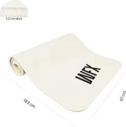 #DoYourFitness/World Fitness Experience - Fitness Mat Perfect Voor Pilates, Aerobics, Yoga - »Yogini« - Non-slip, Duurzaam, Huidvriendelijk, Slijtvast - 183 X 61 X 1,0cm Cm - Wit -Fitnessapparatuur Serie Winkel 1188x1200 7