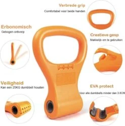 MJ Sports Premium Dumbbell To Kettlebell Grip - Dumbbell Naar Kettlebell Verstelbaar - Dumbbells - Kettlebells - Gewichten - Fitness - One Size - Oranje 6 MJ Sports Premium Dumbbell To Kettlebell Grip - Dumbbell Naar Kettlebell Verstelbaar - Dumbbells - Kettlebells - Gewichten - Fitness - One Size - Oranje -Fitnessapparatuur Serie Winkel 1189x1200 7