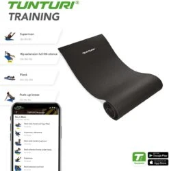 Tunturi XPE Fitnessmat - Oefenmat - 160 Cm X 60 Cm X 0,7 Cm - Zwart - Incl. Gratis Fitness App 4 Tunturi XPE Fitnessmat - Oefenmat - 160 Cm X 60 Cm X 0,7 Cm - Zwart - Incl. Gratis Fitness App -Fitnessapparatuur Serie Winkel 1192x1200 11