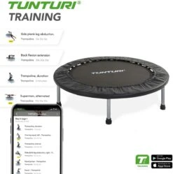 Tunturi Funhop Fitness Trampoline - Mini Trampoline - 95cm Springoppervlak - Incl. Gratis Fitnessapp -Fitnessapparatuur Serie Winkel 1192x1200 2