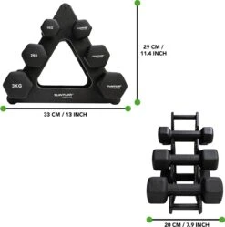 Tunturi Gewichten - Halterset - Dumbbell Set - Neopreen Dummbbells - 1 T/m 3kg - 3 Paar - Incl. Gratis Fitness App -Fitnessapparatuur Serie Winkel 1192x1200 21