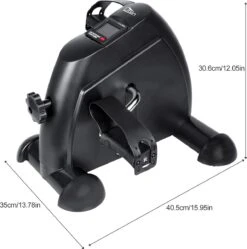 Uten - Mini Bureaufiets - Stoelfiets - Met Computer Deskbike - Bewegingstrainer Met Verstelbare Weerstand - Met LCD Display Inclusief Anti-Slipmat Mini Hometrainer - (6 Functies - Zwart) -Fitnessapparatuur Serie Winkel 1192x1200 6