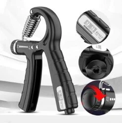 Verstelbare Handtrainer - 5 Tot 60 KG - Vingertrainer - Handknijper - Grip Trainer - Zwart -Fitnessapparatuur Serie Winkel 1194x1200 6
