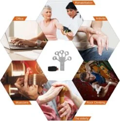 AyFit - Onderarm Trainer - Vingertrainer - Vinger Gripper Bekend Van TikTok - Hand Trainer - Grip Trainer - Siliconen - Weerstand Band - Spierversterker - Hand - Vinger - 1 Stuk - Grijs -Fitnessapparatuur Serie Winkel 1196x1200 12