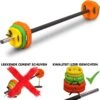 Rubber DualGrip Aerobic Pump Set - 20 KG - Bodypump Halterset Barbell Met Dual Grip Gewichten Voor Pump Fitness -Fitnessapparatuur Serie Winkel 1196x1200 16