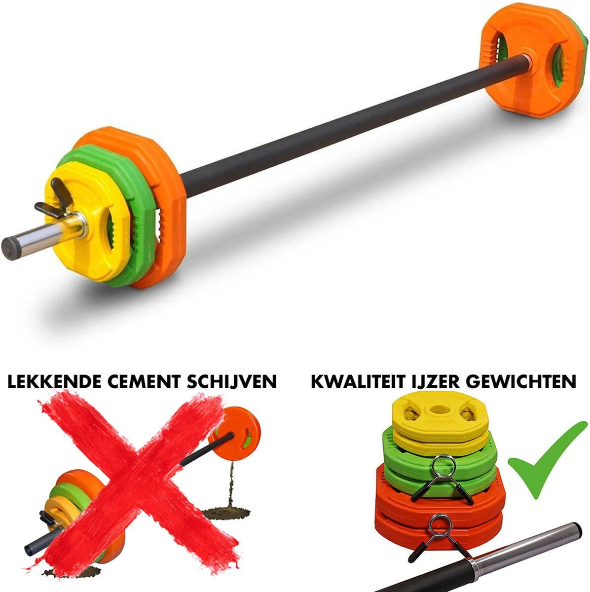 Rubber DualGrip Aerobic Pump Set - 20 KG - Bodypump Halterset Barbell met Dual Grip Gewichten voor Pump Fitness Rubber DualGrip Aerobic Pump Set - 20 KG - Bodypump Halterset Barbell Met Dual Grip Gewichten Voor Pump Fitness -Fitnessapparatuur Serie Winkel 1196x1200 16