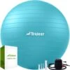 Trideer - Extra Sterke Yoga Bal - Turquoise 48-55 Cm - Met Pomp - Gymnastiekbal, Pilatesbal, Zitbal Voor Kantoor, Balans, Yoga, Fitness Bal, Zwangerschapsbal, Balansstoel In De Sportschool, Thuis Of Op Kantoor -Fitnessapparatuur Serie Winkel 1198x1200 16