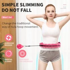 Merkloos Innovagoods Verstelbare Fitness Hoelahoep Met Gewicht - Hoelahoep Voor Volwassenen En Kinderen - Hula Hoop Fitness - Roze -Fitnessapparatuur Serie Winkel 1198x1200 19