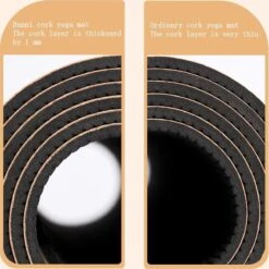 Merkloos TDR - Yoga Mat Met Tas- Natuurlijk Kurk En TPE - Vrij Van Schadelijke Stoffen, Hypoallergeen En 100% (biologisch) Afbreekbaar - Zeer Geschikt Voor Yin Yoga En Kundalini Yoga Met Draagtas En Draagband- 183x66x0,5 Cm - Mandala Bloem -Fitnessapparatuur Serie Winkel 1198x1200 23