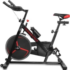 Trend24 Hometrainer - Hometrainer Fiets - Spinningfiets - Spinning - Max 120 KG - Zwart -Fitnessapparatuur Serie Winkel 1198x1200