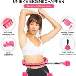 Belenthi Verstelbare Fitness Hoelahoep Met Gewicht - Voor Volwassenen En Kinderen - Weighted Hula Hoop - Smart Hoepel - Roze -Fitnessapparatuur Serie Winkel 1198x1200 9