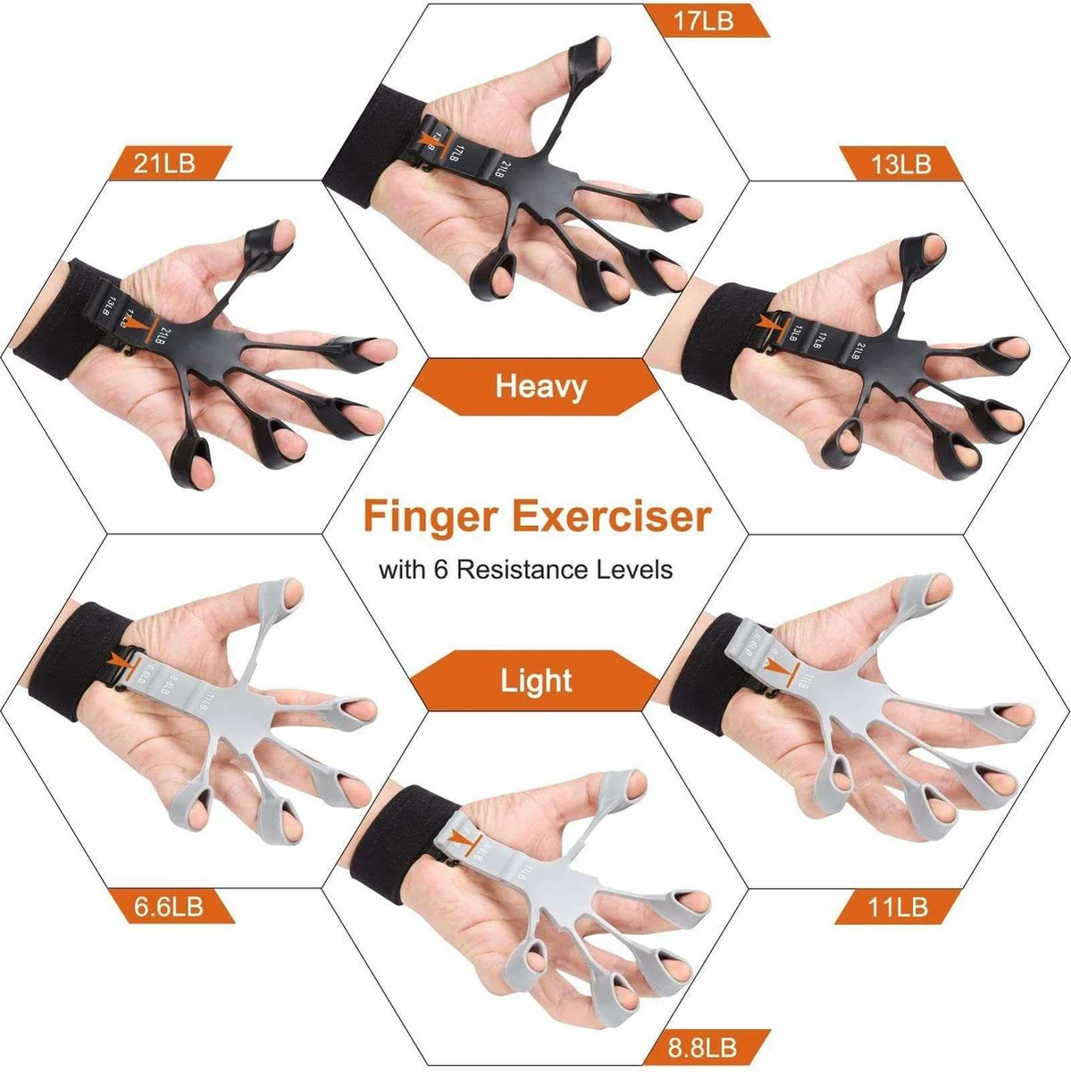 AyFit - Vingertrainers - Onderarm Trainer - Vinger Gripper Bekend Van TikTok - Hand Trainers - Grip Trainer - Siliconen - Weerstand Band - Spierversterker - Hand - Vinger - 2 Stuks AyFit - Vingertrainers - Onderarm Trainer - Vinger Gripper Bekend Van TikTok - Hand Trainers - Grip Trainer - Siliconen - Weerstand Band - Spierversterker - Hand - Vinger - 2 Stuks -Fitnessapparatuur Serie Winkel 1199x1200 11