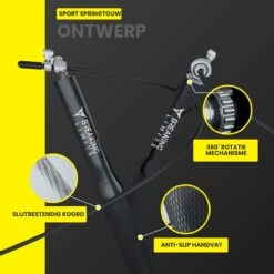 Merkloos Breaking Limits Verstelbaar Springtouw Voor Volwassenen – Speedrope & Jump Rope – Jumping & Skipping Rope – Fitness & Crossfit – Springtouw Kinderen - Anti-Slip Handvat + Slijtbestendig Staaldraad 3 Merkloos Breaking Limits Verstelbaar Springtouw Voor Volwassenen – Speedrope & Jump Rope – Jumping & Skipping Rope – Fitness & Crossfit – Springtouw Kinderen - Anti-Slip Handvat + Slijtbestendig Staaldraad -Fitnessapparatuur Serie Winkel 1199x1200 6