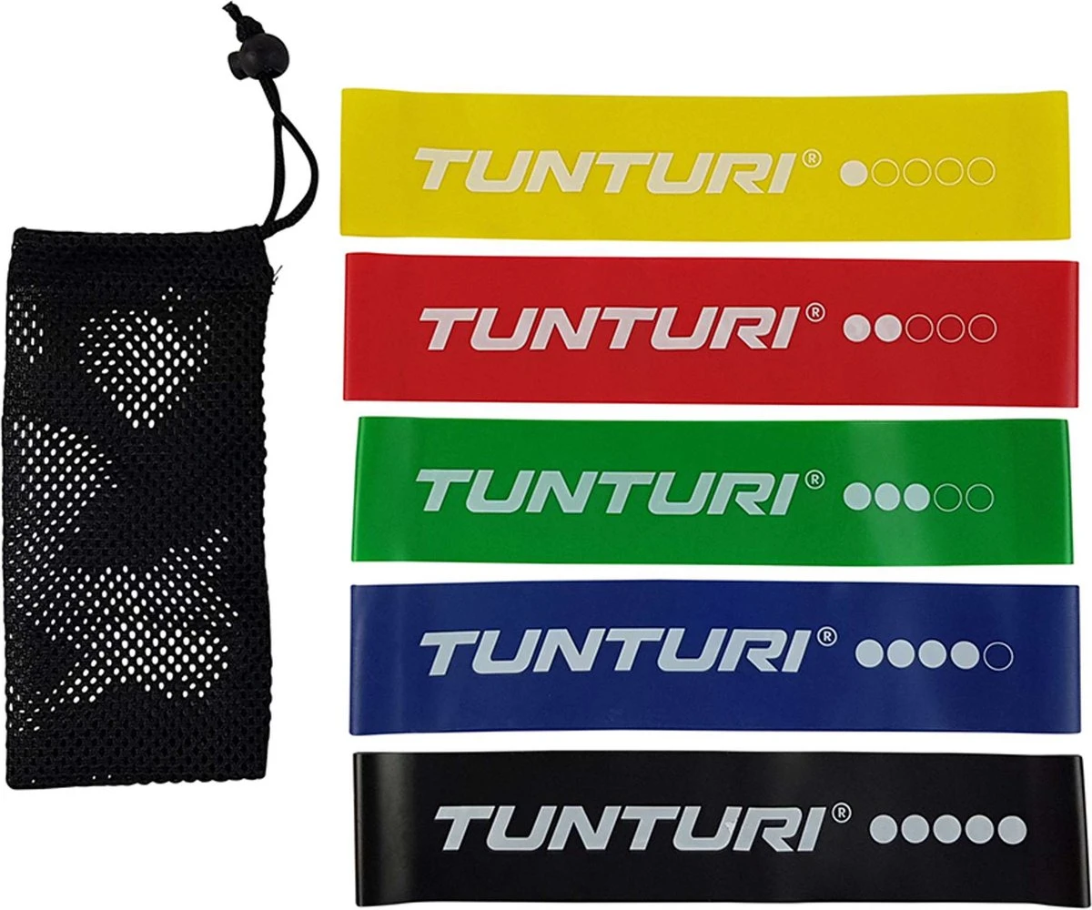 Tunturi Resistance Band Set - Weerstandsbanden - Fitness elastiek - 5 stuks - Incl. gratis fitness app Tunturi Resistance Band Set - Weerstandsbanden - Fitness Elastiek - 5 Stuks - Incl. Gratis Fitness App -Fitnessapparatuur Serie Winkel 1200x1000 3