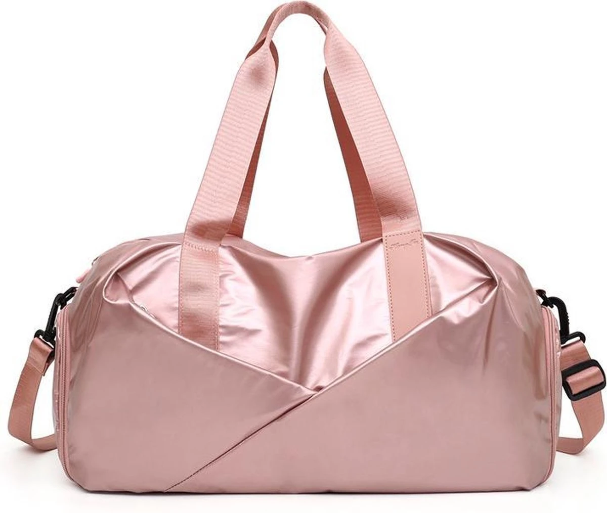 Pink Gloss Duffel Bag | Medium Dames Sport Tas | 30 Liter - Roze Merkloos Pink Gloss Duffel Bag | Medium Dames Sport Tas | 30 Liter - Roze -Fitnessapparatuur Serie Winkel 1200x1015 4