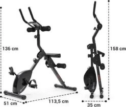 CAPITAL SPORTS Azura Fusion Fiets Hometrainer 3in1 Cardio-/standing Bike AB Trainer , Magnetische Weerstand , Belastbaarheid: Max. 100 Kg -Fitnessapparatuur Serie Winkel 1200x1016 2