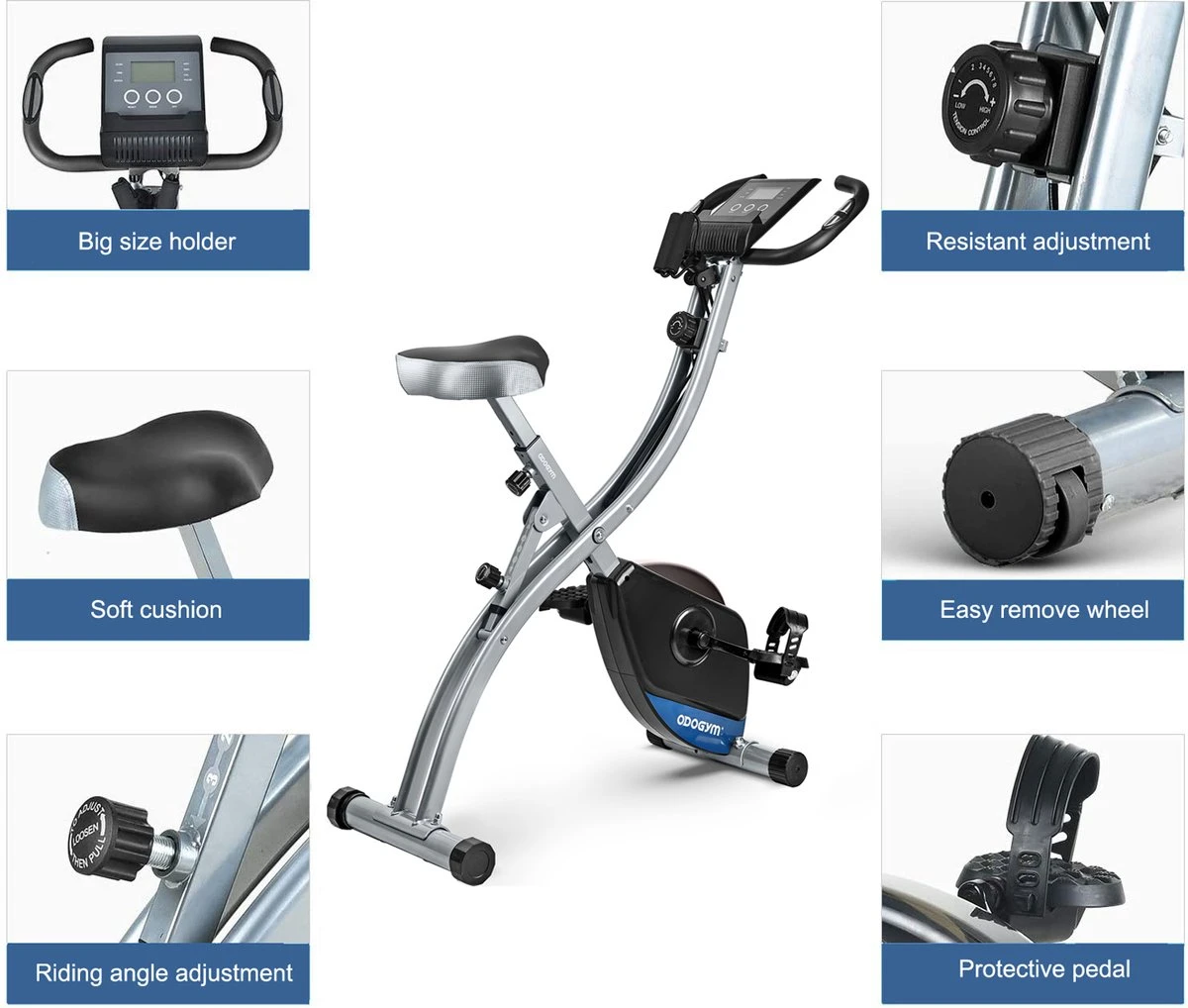 K IKIDO Indoorfietsen - X-Bike Hometrainer - Hometrainers - Fitness fiets Opvouwbaar - Inklapbare - Tablethouder - Ergometer - 8 weerstandsniveaus - Fitness bike - Max. 135 kg K IKIDO Indoorfietsen - X-Bike Hometrainer - Hometrainers - Fitness Fiets Opvouwbaar - Inklapbare - Tablethouder - Ergometer - 8 Weerstandsniveaus - Fitness Bike - Max. 135 Kg -Fitnessapparatuur Serie Winkel