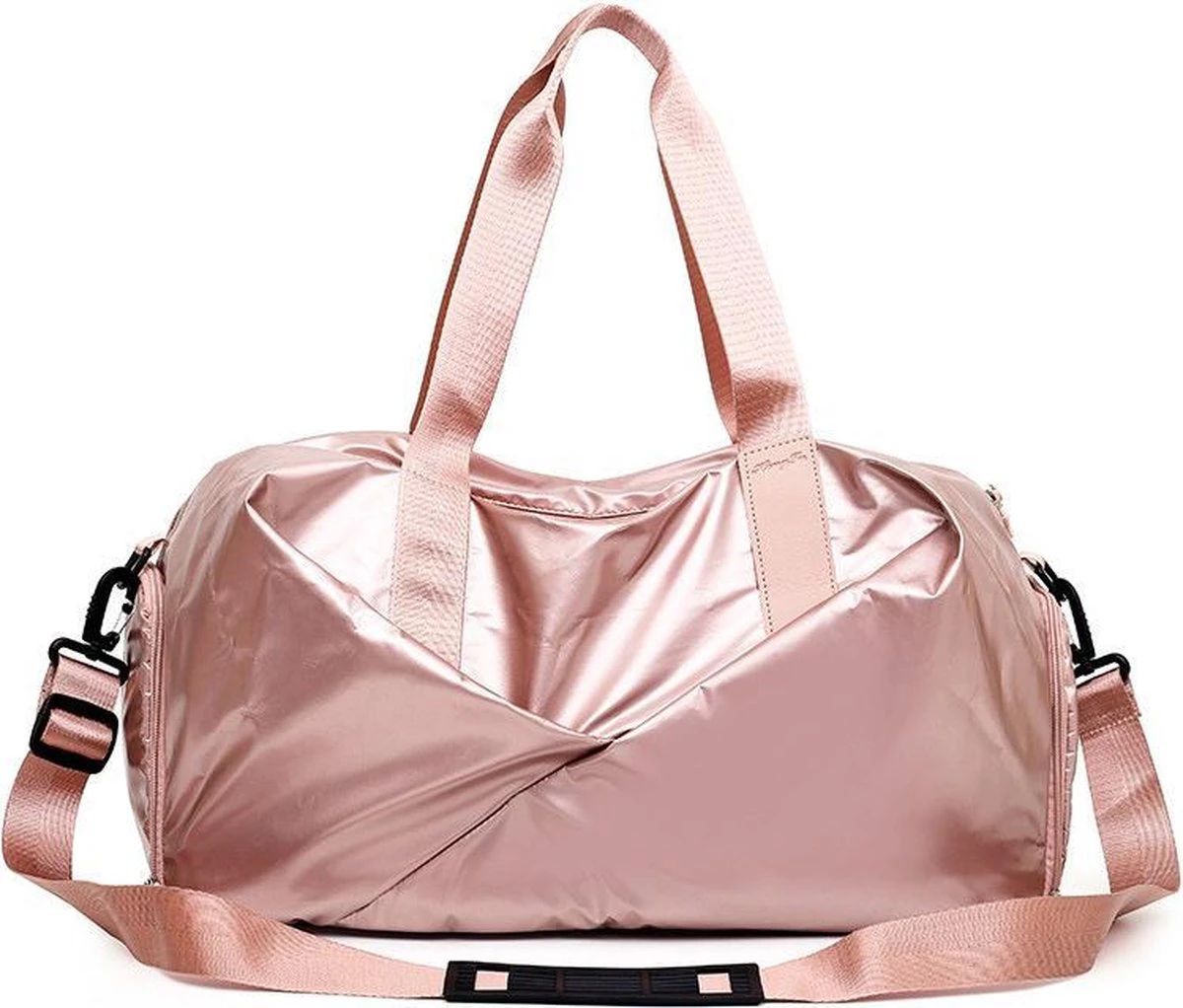 Pink Gloss Duffel Bag | Medium Dames Sport Tas | 30 Liter - Roze Merkloos Pink Gloss Duffel Bag | Medium Dames Sport Tas | 30 Liter - Roze -Fitnessapparatuur Serie Winkel 1200x1022 5