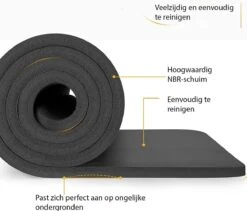 Yoga Mat Zwart 1 Cm Dik, Fitnessmat, Pilates, Aerobics 7 Yoga Mat Zwart 1 Cm Dik, Fitnessmat, Pilates, Aerobics -Fitnessapparatuur Serie Winkel 1200x1026 2