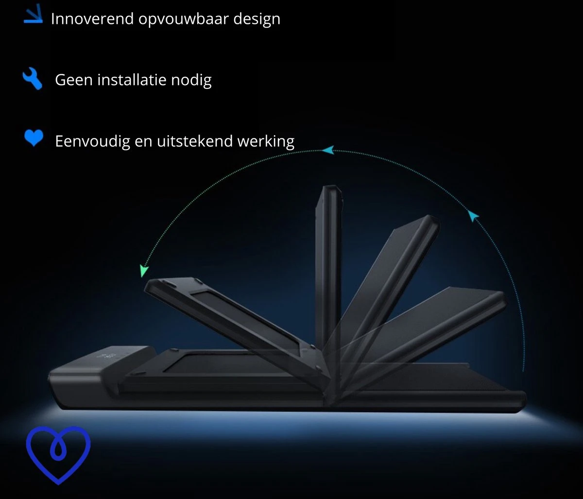 Xiaomi® - Walkingpad - A1 Pro loopband - elektrisch - inklapbaar - bureau - treadmill - walking pad - 6 km/h Xiaomi® - Walkingpad - A1 Pro Loopband - Elektrisch - Inklapbaar - Bureau - Treadmill - Walking Pad - 6 Km/h -Fitnessapparatuur Serie Winkel 1200x1027 2