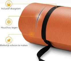 Sens Design Fitness Mat XL - Yogamat - 190x100x1.5 Cm - Oranje -Fitnessapparatuur Serie Winkel 1200x1033 1