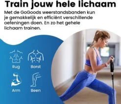 GoGoods® Resistance Band - 15-delige Weerstandsbanden Set - 70kg Totaal - Fitness Elastieken - Met Handvaten / Enkelbanden 4 GoGoods® Resistance Band - 15-delige Weerstandsbanden Set - 70kg Totaal - Fitness Elastieken - Met Handvaten / Enkelbanden -Fitnessapparatuur Serie Winkel 1200x1036