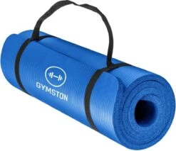 Fitnessmat Inclusief Draagtas En Extra Draagriem - 183 Cm X 61 Cm X 1.5 Cm - Blauw