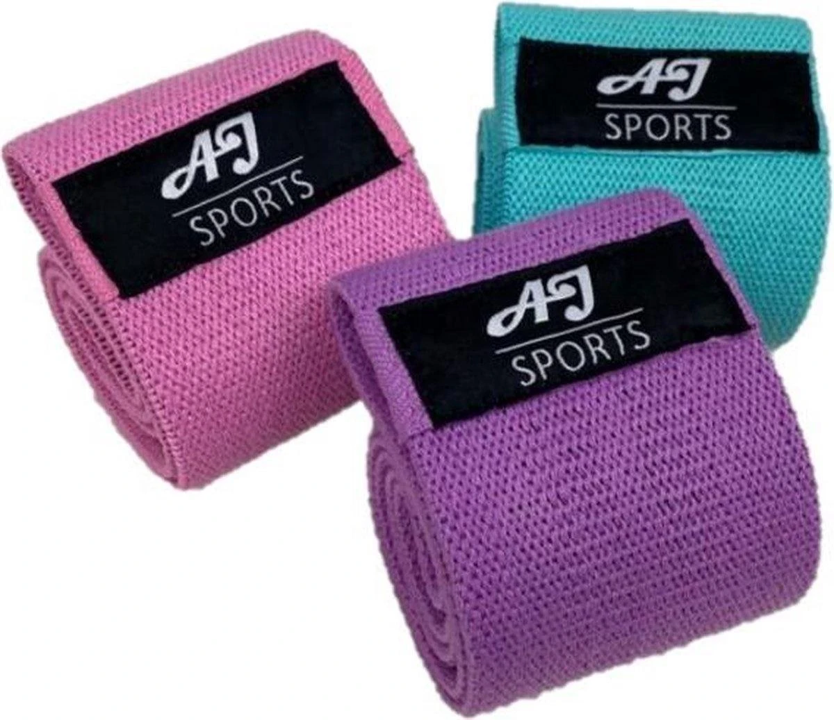 AJ-Sports Weerstandsbanden - Booty Band - Resistance band - Fitness elastiek - Paars/Roze/Cyaan - set van 3 weerstandsbanden - Resistance band - Fitness band - Workout - Fitness - Inclusief handleiding en draagtas AJ-Sports Weerstandsbanden - Booty Band - Resistance Band - Fitness Elastiek - Paars/Roze/Cyaan - Set Van 3 Weerstandsbanden - Resistance Band - Fitness Band - Workout - Fitness - Inclusief Handleiding En Draagtas -Fitnessapparatuur Serie Winkel