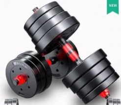 Merkloos Halterset Dumbbellset Dumbells Totaal 30kg 2x 15kg - Dumbells