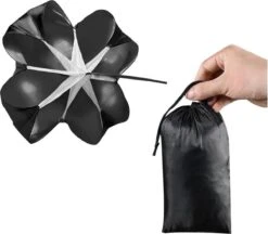 Merkloos Running Parachute - Weerstandsparachute - Fitness Parachute - Power Training - Resistance Parachute - 5 Tot 15 KG Kracht - Zwart -Fitnessapparatuur Serie Winkel 1200x1049 3