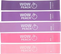 Wow Peach - Premium Weerstandsbanden Van Hoge Kwaliteit ROZE/PAARS - Set Van 5 Resistance Banden - Fitness Elastiek - Without Lemons - WOW Peach -Fitnessapparatuur Serie Winkel 1200x1054 3