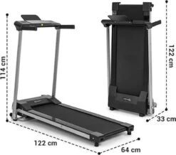 Klarfit Treado Active Loopband - 10 Km/h - 1PK - 36 X 100 Cm - Bluetooth - Trainingscomputer Met Tablethouder - Touch-display -Fitnessapparatuur Serie Winkel 1200x1057 1