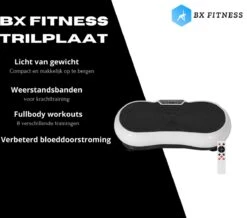 BX Fitness® Trilplaat – Trilplaat Wit - Fitness - Trilplaat Voor Benen Bloedsomloop - Trainingsapparatuur Voor Uithoudingstraining - Stimuleert Spiergroepen - -Fitnessapparatuur Serie Winkel 1200x1058 2