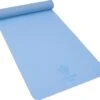 Atvana® Yoga Mat Minimal - Ganesha - Fitness Mat - Sportmat - Anti Slip - Duurzaam - Extra Dik - Extra Breed - Blauw - Vishuddha Blue