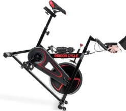 Trend24 Hometrainer - Hometrainer Fiets - Spinningfiets - Spinning - Max 120 KG - Zwart -Fitnessapparatuur Serie Winkel 1200x1062 1