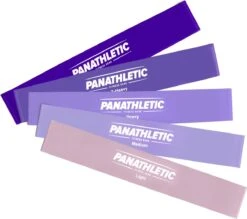 Panathletic Weerstandsbanden – Set Van 5 – Handleiding – Opbergzakje – EBook Met Extra Oefeningen – Paars -Fitnessapparatuur Serie Winkel 1200x1063 2