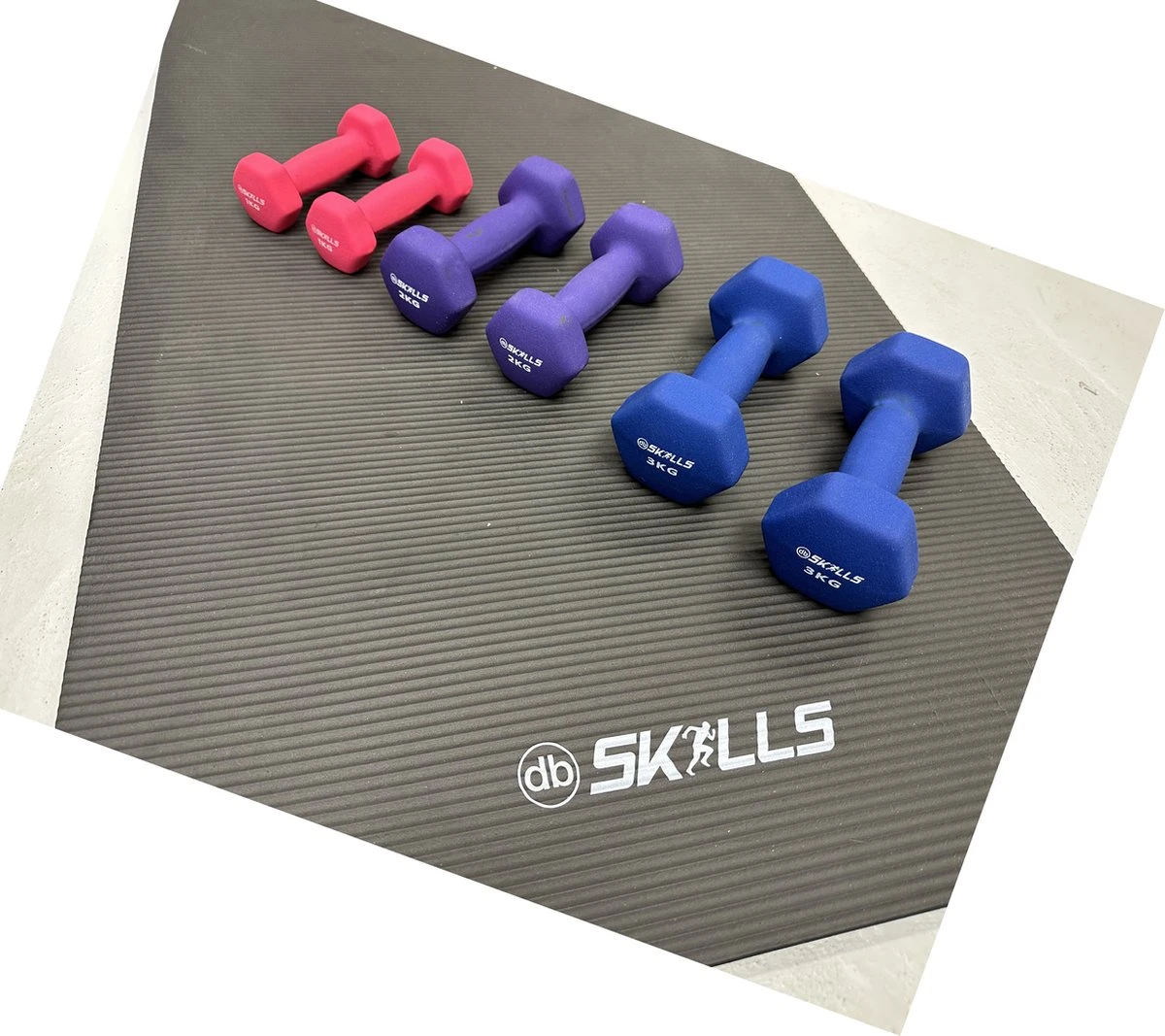 Dumbbell set bestaat uit een set van 1 kg een set van 2kg en een set van 3kg - totaal set van 6 dumbbells met een totaal gewicht van 12 kg. Dumbbell Set Bestaat Uit Een Set Van 1 Kg Een Set Van 2kg En Een Set Van 3kg - Totaal Set Van 6 Dumbbells Met Een Totaal Gewicht Van 12 Kg. -Fitnessapparatuur Serie Winkel 1200x1067 9