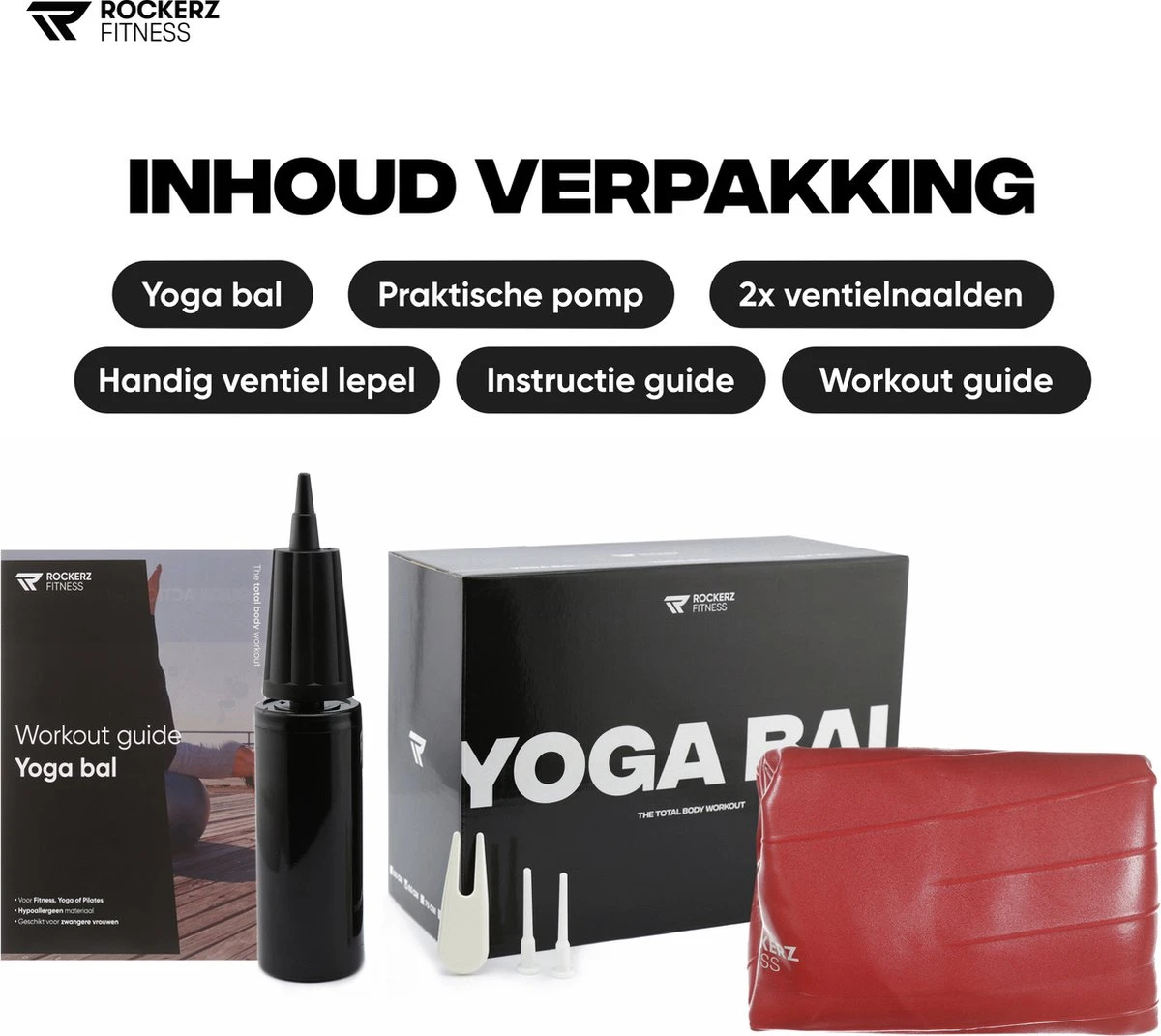 Rockerz Fitness® - Yoga bal inclusief pomp - Pilates bal - Fitness bal - Zwangerschapsbal - Goede houding bij het thuiswerken - 65 cm - kleur: Rose gold Rockerz Fitness® - Yoga Bal Inclusief Pomp - Pilates Bal - Fitness Bal - Zwangerschapsbal - Goede Houding Bij Het Thuiswerken - 65 Cm - Kleur: Rose Gold -Fitnessapparatuur Serie Winkel 1200x1071 4