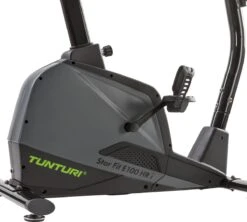 Tunturi Star Fit E100 HR I Plus Hometrainer - Ergometer - Fitnessfiets - Bluetooth - 21 Trainingsprogramma's - 16 Weerstandniveaus - Kleur: Zwart -Fitnessapparatuur Serie Winkel 1200x1079